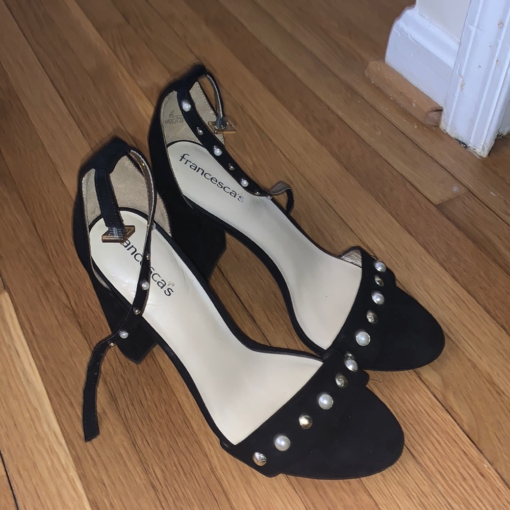 black pearl heels